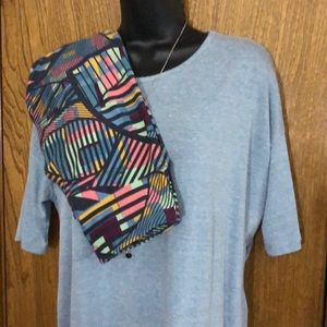 LuLaRoe “Irma” Top Small, LuLaRoe Leggings
OS